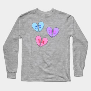 Broken Candy Heart Trio Long Sleeve T-Shirt